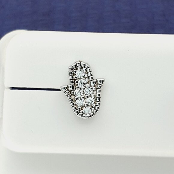 "#925 Sterling Silver CZ Stud Earrings for Women/Girl, US925P1014 - Picture 4 of 11